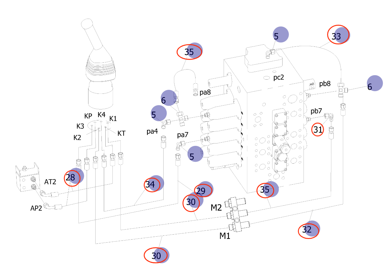 Sunward SWE150E installation diagram showing hydraulic hose 730502002466 at Pipe No. 33