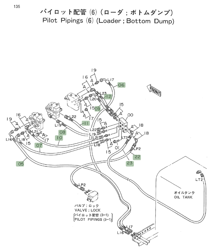 Hitachi EX700 installation diagram showing hydraulic hose 4367326 at Pipe No. 10
