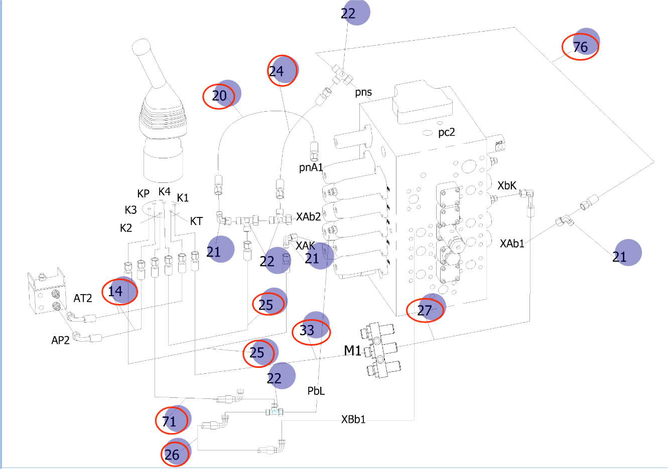 Sunward SWE135E-3H installation diagram showing hydraulic hose 730501000581 at Pipe No. 33