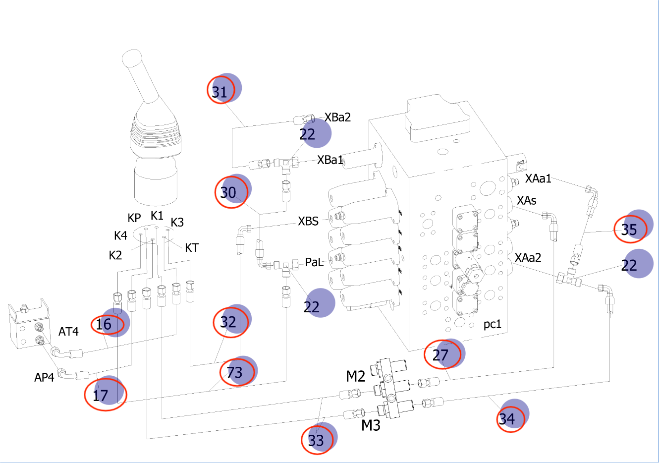 Sunward SWE135E-3H installation diagram showing hydraulic hose 730501006801 at Pipe No. 31