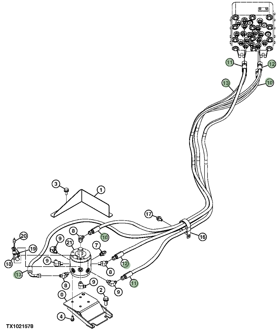 Hitachi ZX200LC-3 installation diagram showing hydraulic hose 4663083 at Pipe No. 13