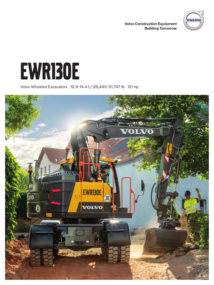 Volvo EWR130E machine manual cover: Volvo EWR130E Product brochure