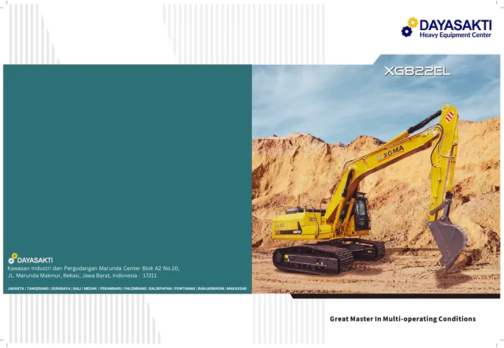 XGMA XG822EL machine manual cover: xgma-xg822el-dayasakti-brochure