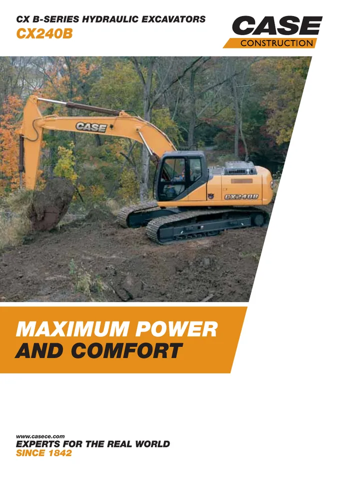 CASE CX240B machine manual cover