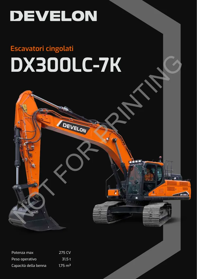 Doosan DX300LC-7K machine manual cover