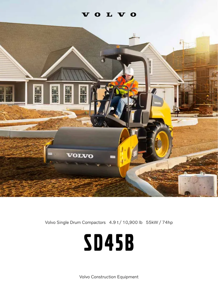 Volvo SD45 machine manual cover: Volvo SD45 Product brochure