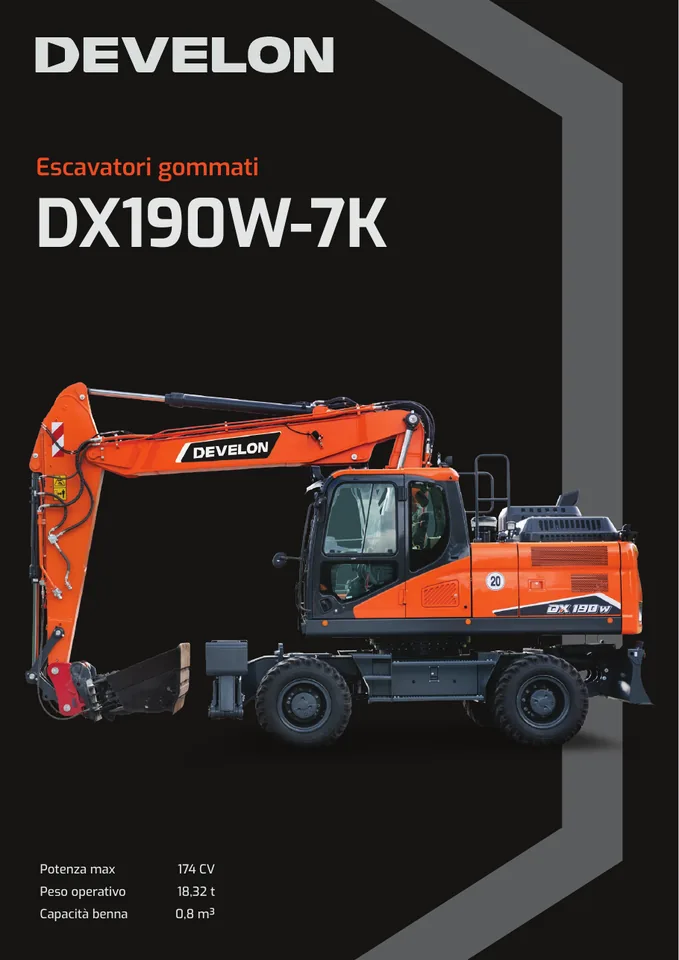 Doosan DX190W-7K machine manual cover