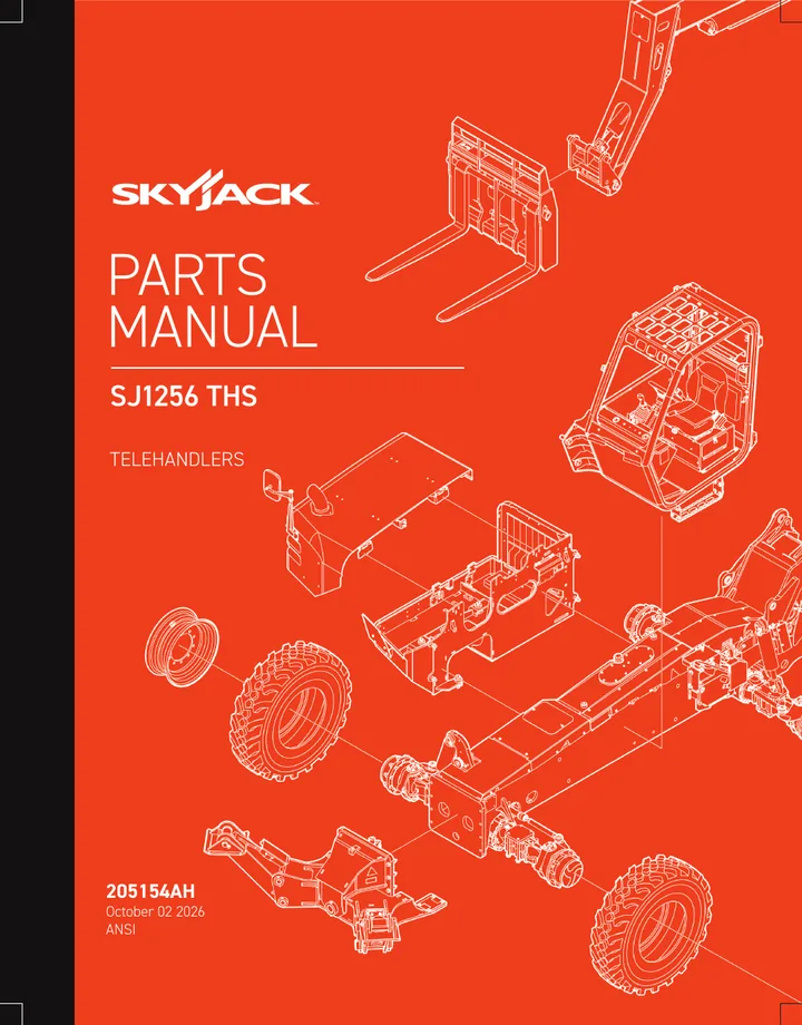 Skyjack SJ1256 THS 设备手册外胶层