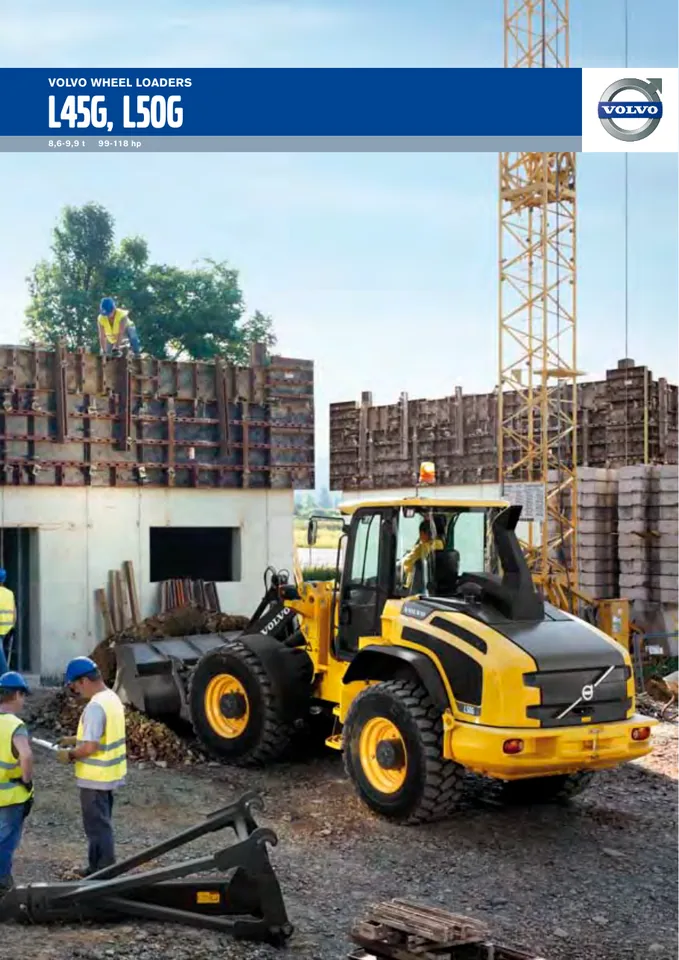 Volvo L45G machine manual cover: Volvo L45G Product brochure