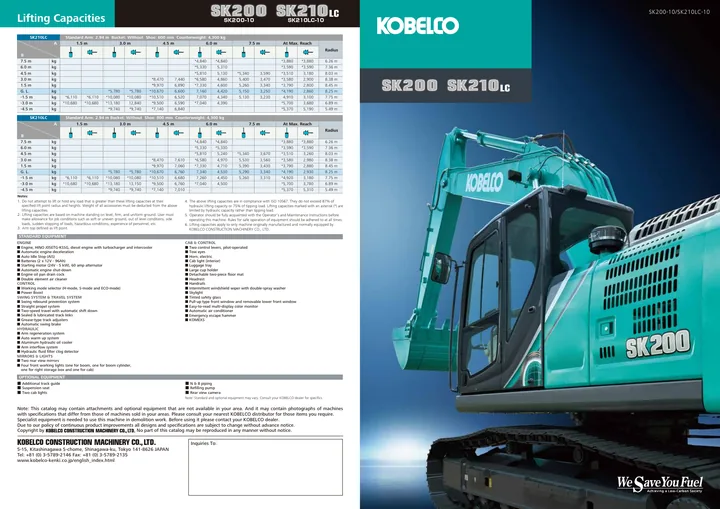 Kobelco SK200-10 · SK210LC-10 machine manual cover