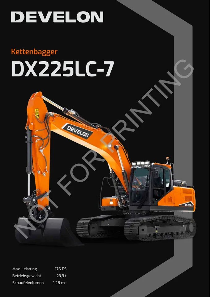 Doosan DX225LC-7 machine manual cover