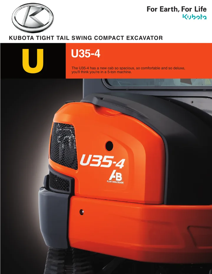 Kubota U35-4 设备手册外胶层