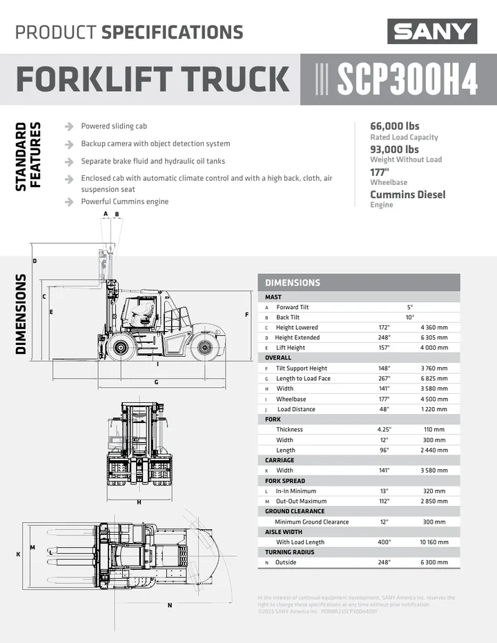 SANY SCP300H4 设备手册外胶层