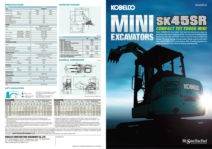 Kobelco SK45SR · SK45SR-6 设备手册外胶层