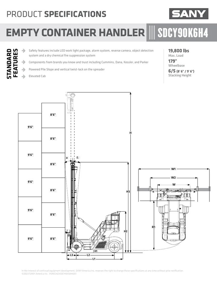 SANY SDCY90K6H4 设备手册外胶层