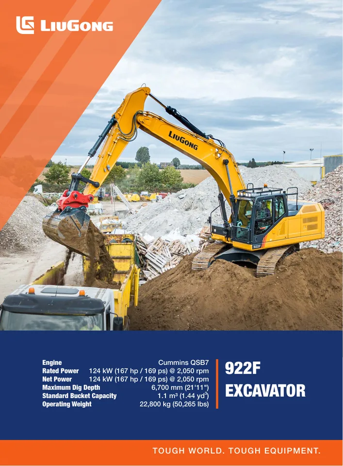 LiuGong 922F machine manual cover