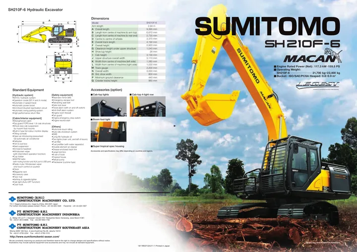 Sumitomo SH210F-5 设备手册外胶层