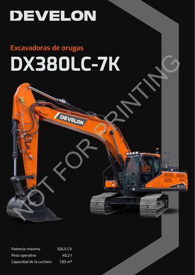 Doosan DX380LC-7K machine manual cover