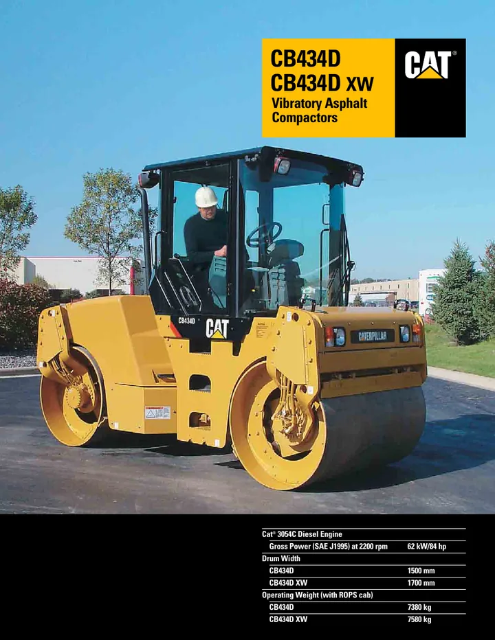 Caterpillar CAT®CB-434D machine manual cover
