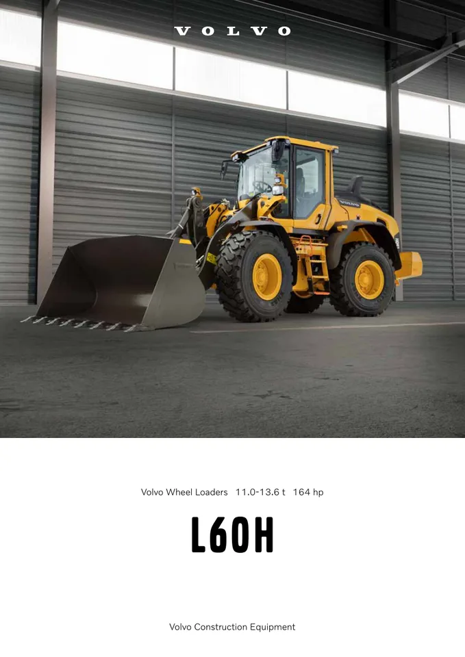 Volvo L60H machine manual cover: Volvo L60H Product brochure