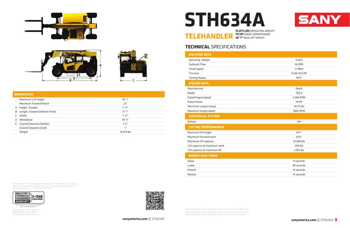 SANY STH634A 设备手册外胶层