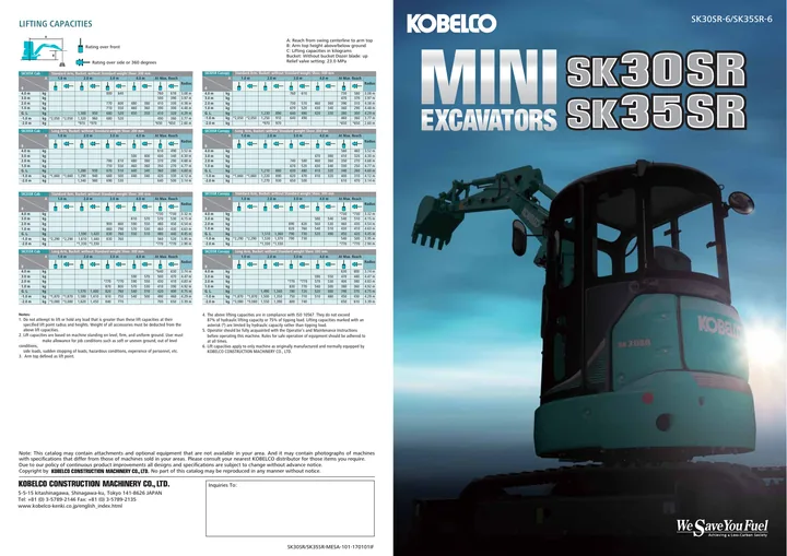 Kobelco SK30SR · SK30SR-6 · SK35SR-6 设备手册外胶层
