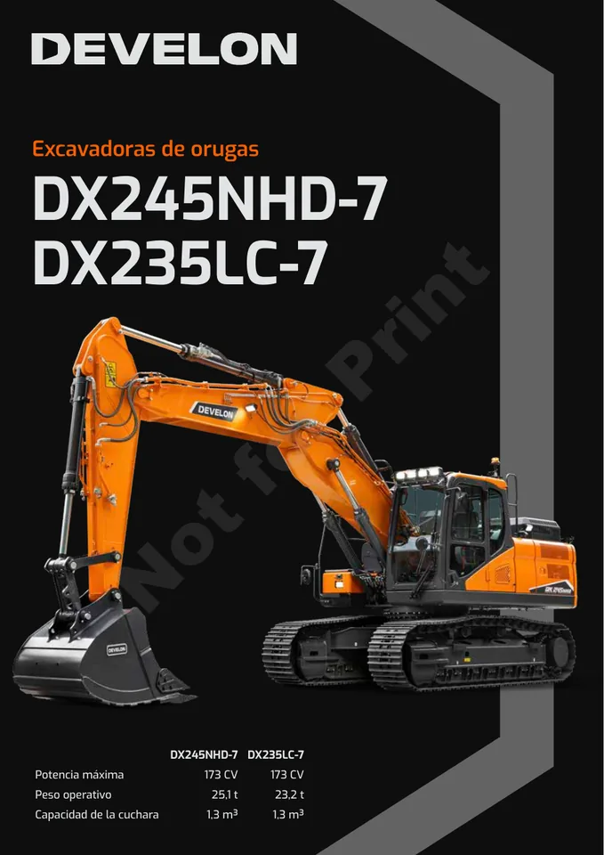 Doosan DX235LC-7 · DX245NHD-7 machine manual cover