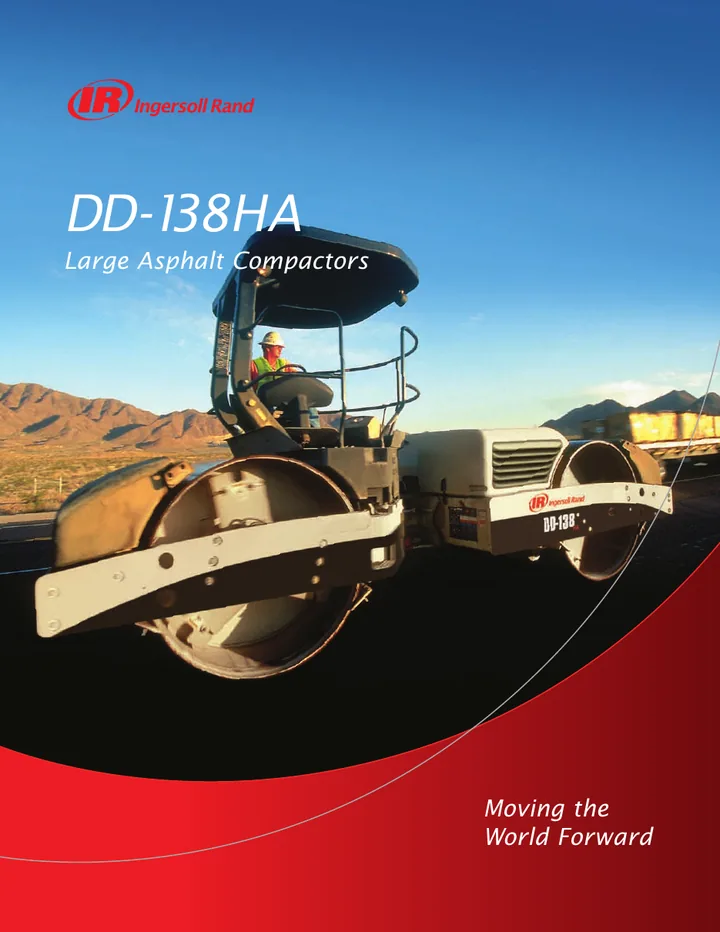 Volvo DD138HA machine manual cover: Volvo DD138HA Archived product document