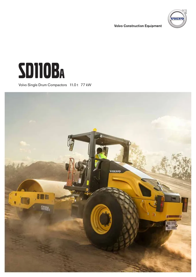 Volvo SD110B A machine manual cover: Volvo SD110B A Product brochure