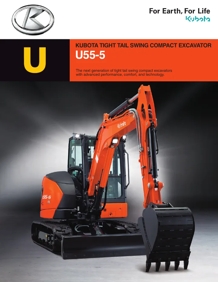 Kubota U55-5 设备手册外胶层