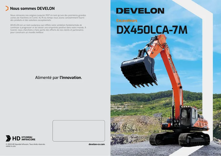 Doosan DX450LCA-7M machine manual cover