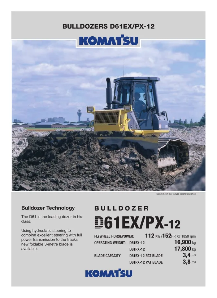 Komatsu D61EX-12 machine manual cover: komatsu-d61ex-12-59d302336de4-product-brochure