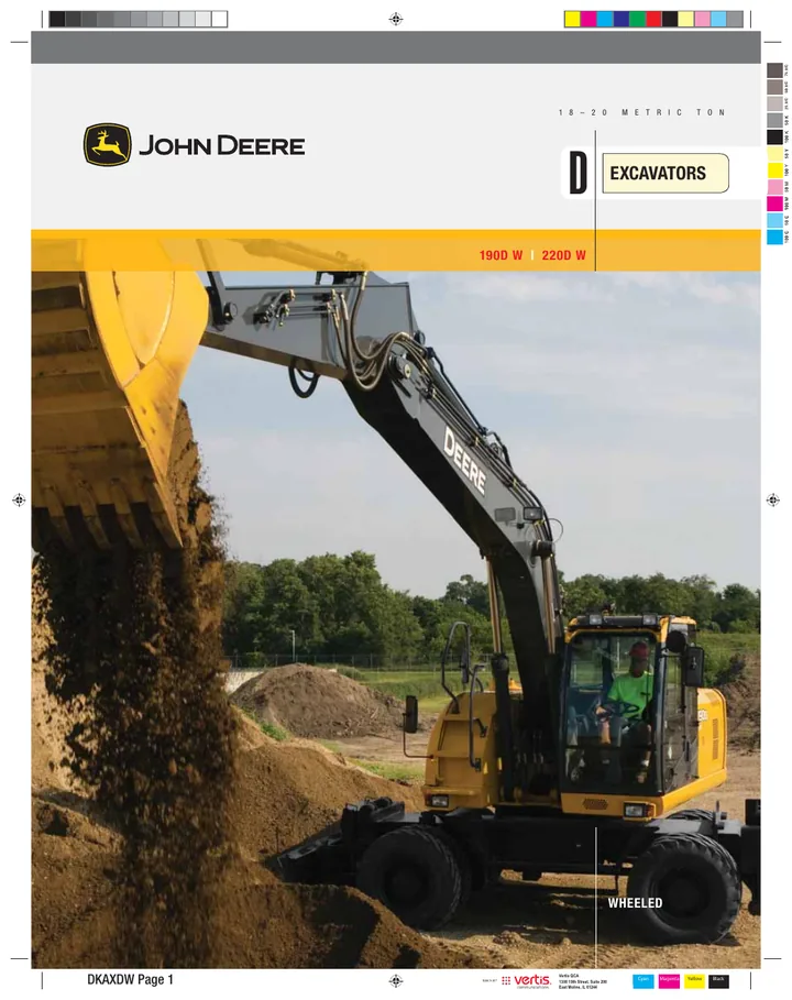 John Deere 190DW machine manual cover: john-deere-190dw-220dw-4ebdd7e101-official-brochure