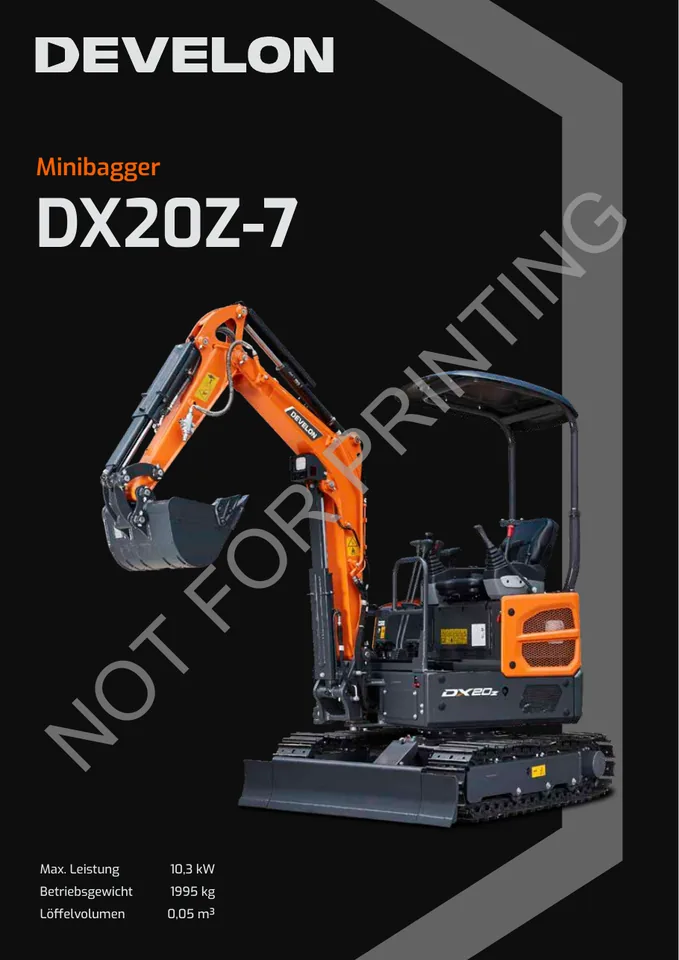 Doosan DX20Z machine manual cover