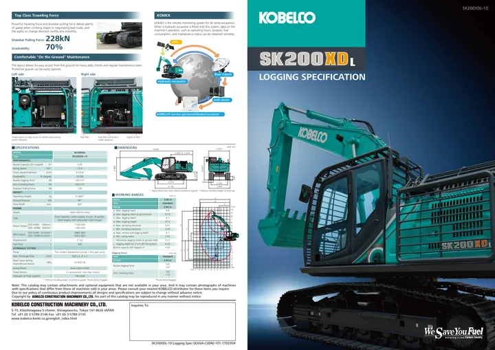 Kobelco SK200XDL-10 设备手册外胶层