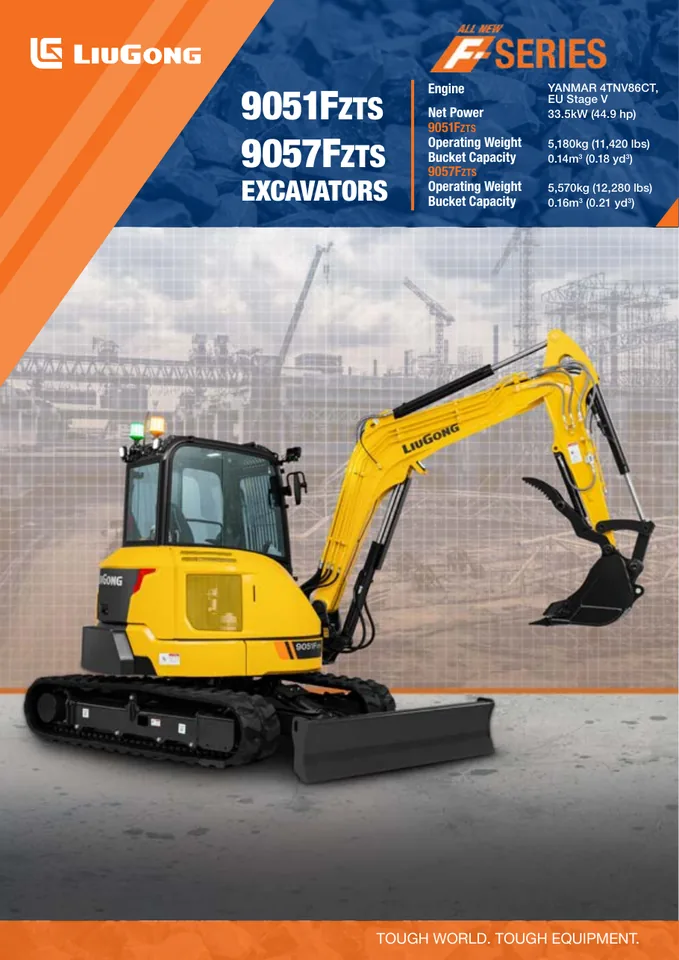 LiuGong 9051FZTS · 9057FZTS machine manual cover