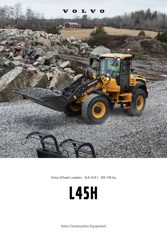 Volvo L45H machine manual cover: Volvo L45H Product brochure