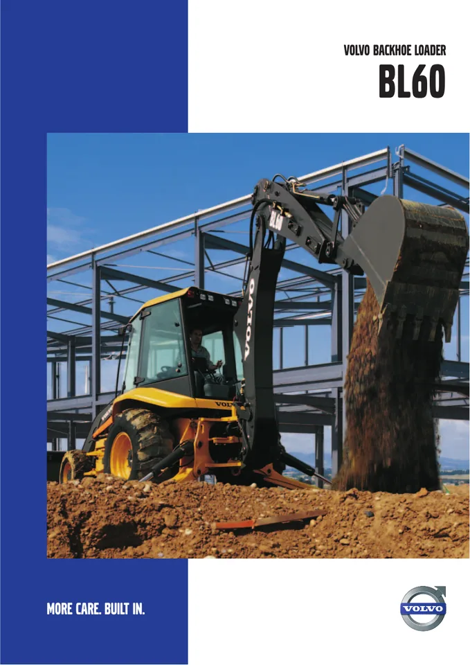 Volvo BL60 machine manual cover: Volvo BL60 Product brochure