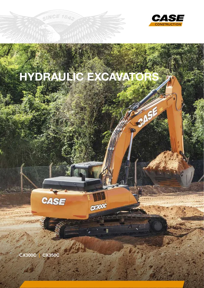 CASE CX300C · CX350C machine manual cover