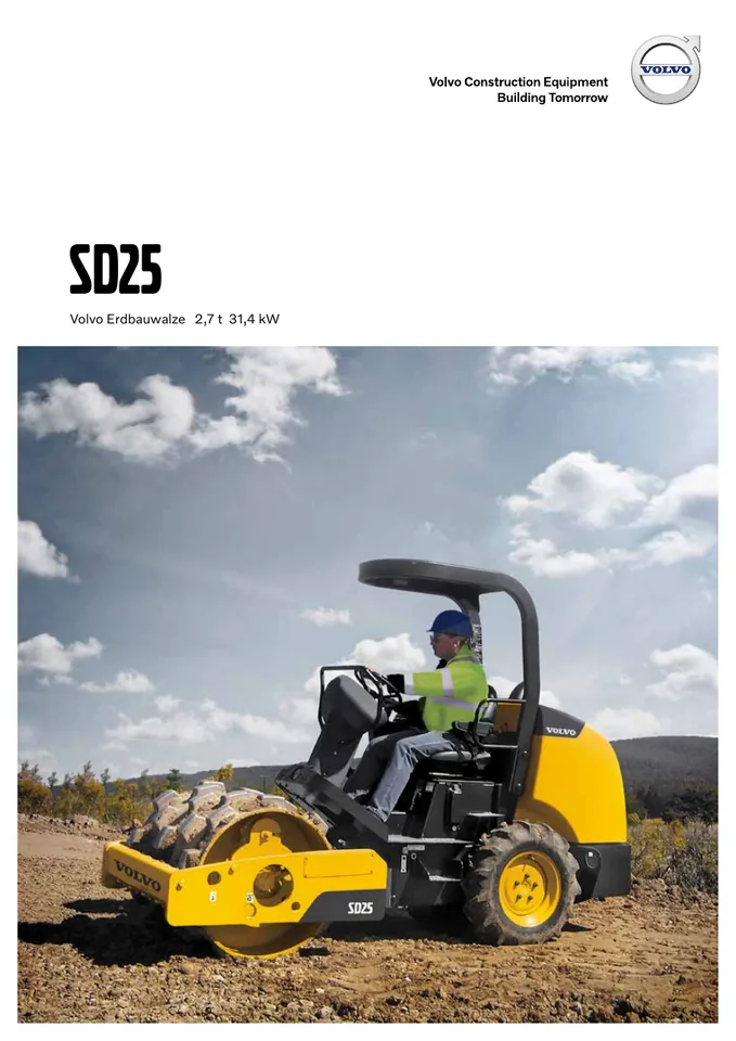 Volvo SD25 machine manual cover: Volvo SD25 Product brochure