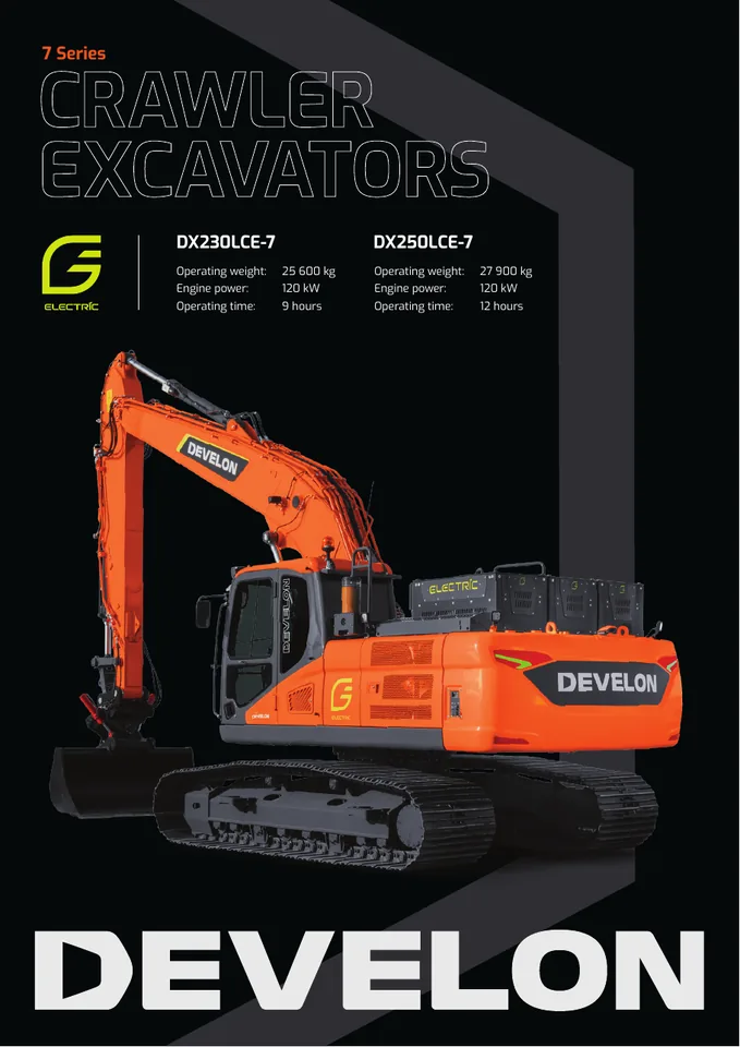 Doosan DX230LCE-7 · DX250LCE-7 machine manual cover