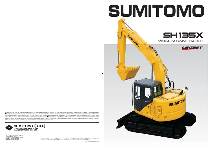Sumitomo SH135X-3B 设备手册外胶层