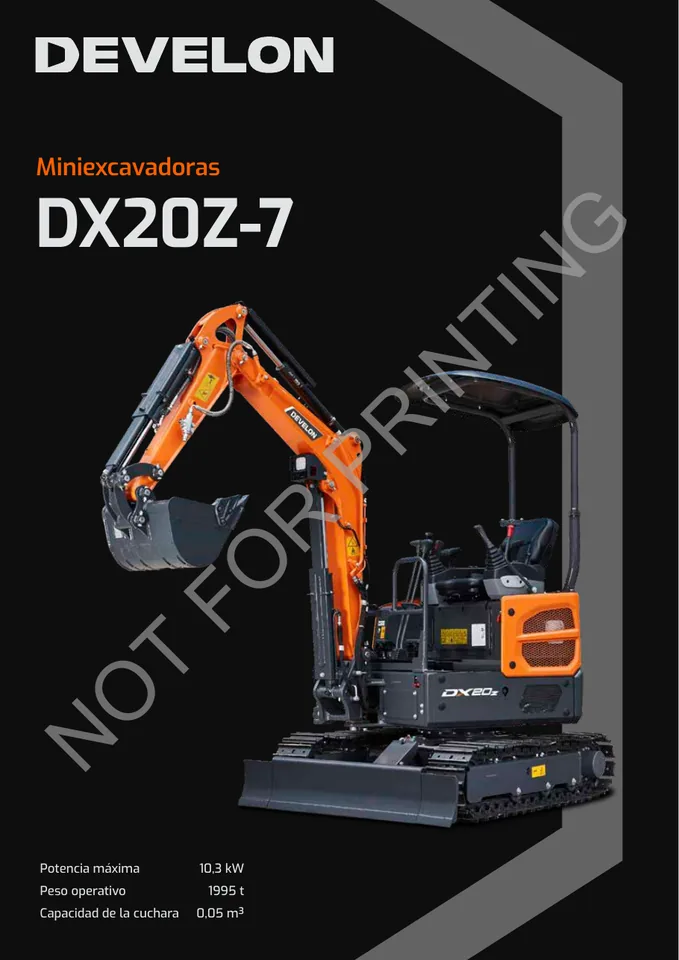 Doosan DX20Z-7 machine manual cover