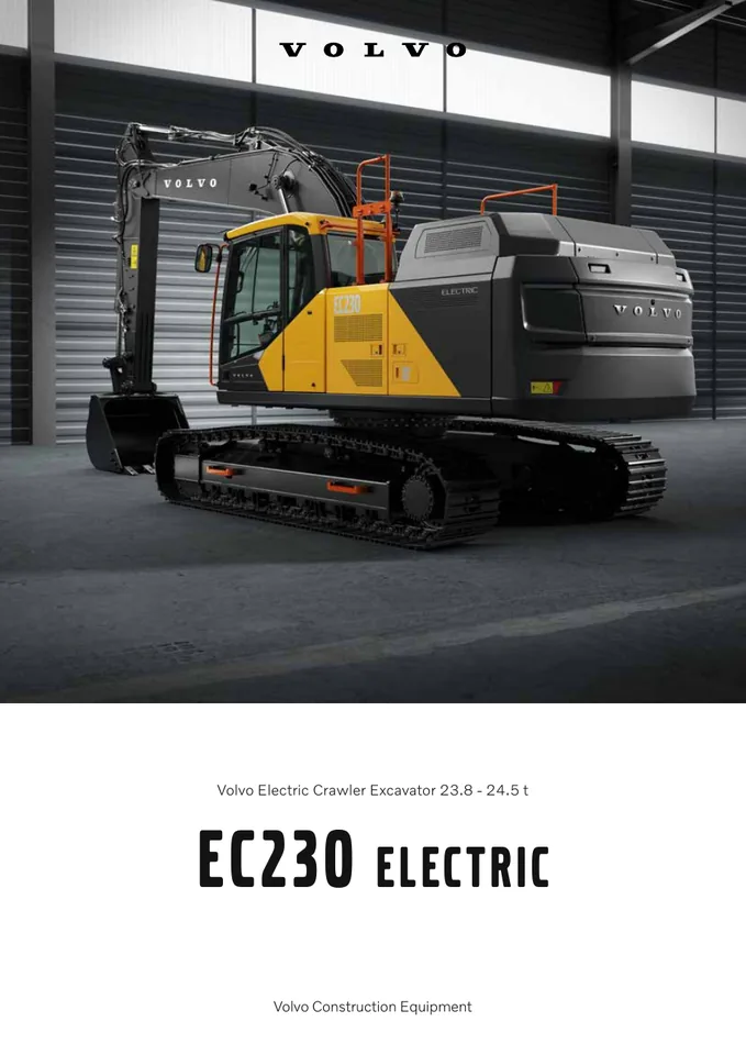 Volvo EC230 Electric machine manual cover: Volvo EC230 Electric Product brochure