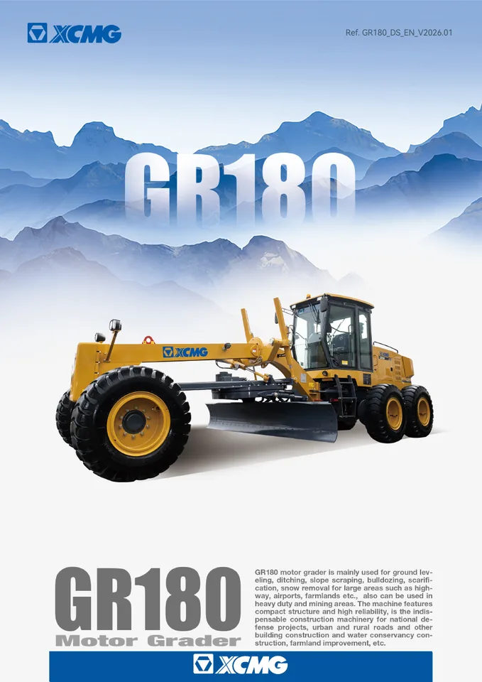 XCMG GR180 machine manual cover: xcmg-gr180-0e531b8e4c-official-literature