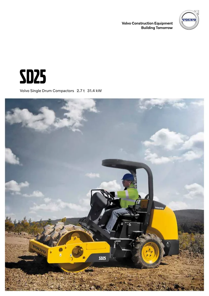 Volvo SD25 machine manual cover: Volvo SD25 Product brochure