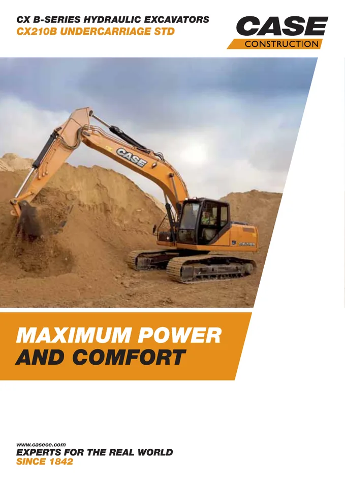 CASE CX210B machine manual cover