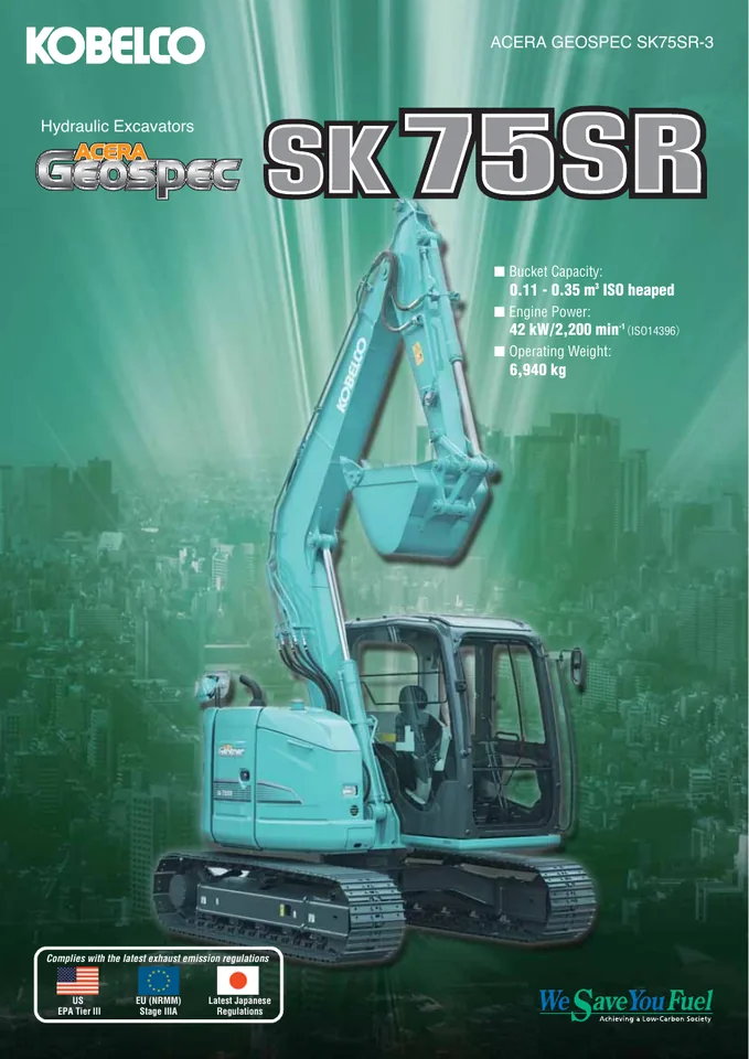 Kobelco SK75SR-3 设备手册外胶层