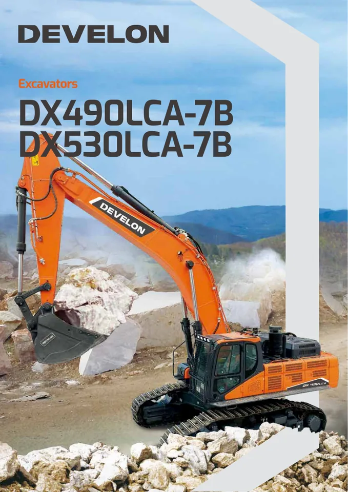 Doosan DX490LCA-7B · DX530LCA-7B machine manual cover