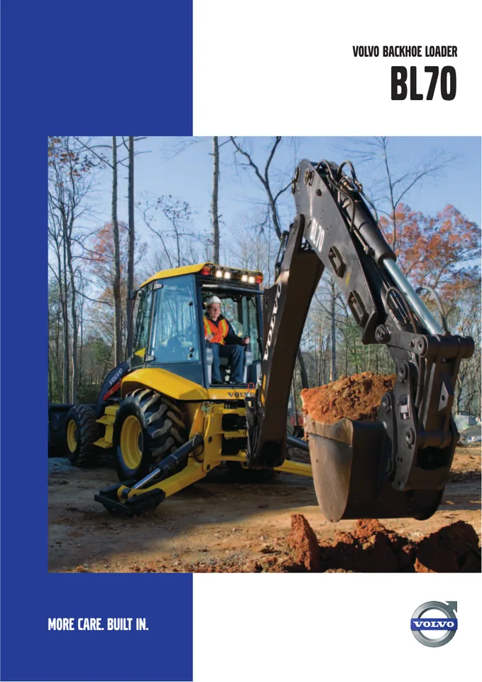 Volvo BL70 machine manual cover: Volvo BL70 Archived product document